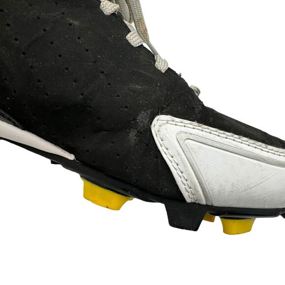 Easton Elite Mid-Top Baseball Cleats, Size 9.5, Black & White Athletic Shoes - Picture 6 of 9